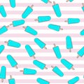 Seamless ice crem pattern Royalty Free Stock Photo