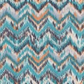 Seamless Ikat Pattern Royalty Free Stock Photo