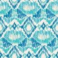 Seamless Ikat Pattern.