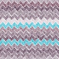 Seamless ikat pattern. Simple chevron ornament. Stripe print. Bl Royalty Free Stock Photo