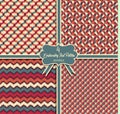 Seamless Ikat textured embroidery Background Patterns. Set of 4 part.