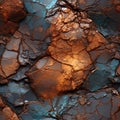 An reddish rocky planet surface