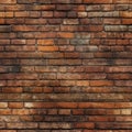 A Square Rustic Brick Wall Pattern Tile Royalty Free Stock Photo