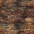 A Square Rustic Brick Wall Pattern Tile Royalty Free Stock Photo