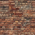 A Square Rustic Brick Wall Pattern Tile Royalty Free Stock Photo