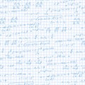 Seamless illustration on the theme of the subject of mathematics, formulas theorems on the notebook sheet in a cage