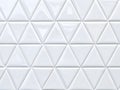 White Glossy Triangular Tile Pattern Royalty Free Stock Photo