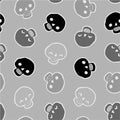 Seamless infinite background with skulls