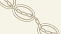 Seamless Interlocking Chain Pattern in Neutral Tones Design. vector design Generative AI Royalty Free Stock Photo