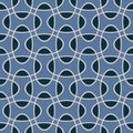 Seamless intersecting geometric overlapping ellipse circle pattern.