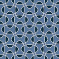 Seamless intersecting geometric overlapping ellipse circle pattern.