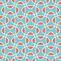 Seamless intersecting geometric overlapping ellipse circle pattern background.