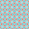 Seamless intersecting geometric overlapping ellipse circle pattern background.