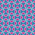 Seamless intersecting geometric overlapping ellipse circle pattern.