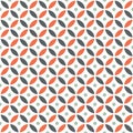 Seamless Intersecting Geometric Vintage Circle Pattern