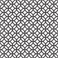 Seamless Intersecting Geometric Vintage Circle Pattern