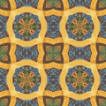 Seamless intertwining floral arabesque pattern