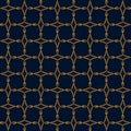 Seamless Interwoven Curved Diamond and Teardrop Abstract Pattern Royalty Free Stock Photo