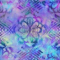 Seamless iridescent rainbow light pattern for print