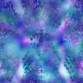 Seamless iridescent rainbow light pattern for print