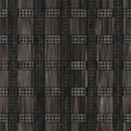 Seamless iron-shod wooden pattern Royalty Free Stock Photo