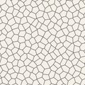 Seamless irregular lines vector mosaic pattern. Abstract chaotic tessellation texture