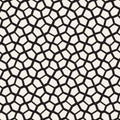 Seamless irregular lines vector mosaic pattern. Abstract chaotic tessellation texture