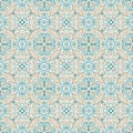 Seamless islam pattern. Vintage floral background in pastel color