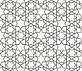 Seamless Islamic pattern, vector art Royalty Free Stock Photo