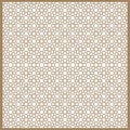 Seamless Islamic patterns in beige. Traditional muslim ornament.