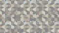 Seamless Isometric Cube Pattern Background Geometric Abstract Texture in Neutral Brown Gray Tones Royalty Free Stock Photo