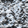 Seamless jagged abstract pattern. Black and blue geometric background. Vector