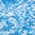 Seamless jagged abstract pattern. Cold blue geometric background