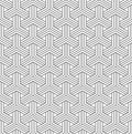 Seamless japanese pattern shoji kumiko in black and white