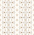 Seamless japanese pattern shoji kumiko in golden