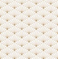 Seamless japanese pattern shoji kumiko in golden