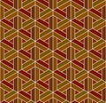 Seamless japanese pattern.Simulation of marquetry technique . Royalty Free Stock Photo
