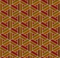 Seamless japanese pattern.Simulation of marquetry technique . Royalty Free Stock Photo