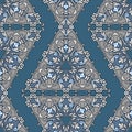 Seamless jewelry pattern with gems