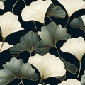 A seamless journey into the heart of Japanese flora, this pattern highlights the unmatched beauty of the Ginkgo leaves.