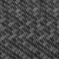 Seamless 4k photo texture of black honeycombs pattern embossed leather Royalty Free Stock Photo