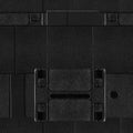 Seamless 4k photo texture material of black plastic tech panel surface Royalty Free Stock Photo