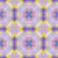 Seamless kaleidoscope texture or pattern in pastel colors 4 Royalty Free Stock Photo