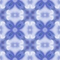 Seamless kaleidoscopic glossy pattern in blue