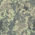 Seamless khaki camouflage texture pattern vector. Floral Army skin design for textile fabric printing and wallpaper.