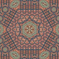 Seamless khayameya pattern design 023