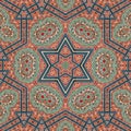 Seamless khayameya pattern design 020