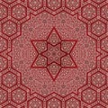 Seamless khayameya pattern design 014