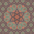 Seamless khayameya pattern design 011