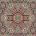 Seamless khayameya pattern design 010